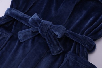 CIEPŁY SZLAFROK PODOMKA Z KAPTUREM MIĘKKI S/M