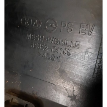 KIA SOUL EV MASKA MŘÍŽKA PŘEDNÍ 86352-E4100