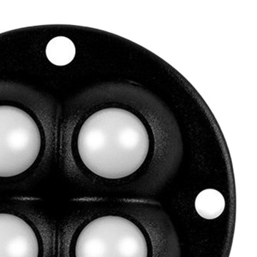 4x Mini rolka samonastawna, uniwersalne kółko obrotowe Kółka samoprzylepne, czarne