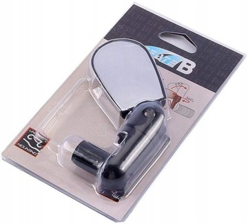 Велосипедное зеркало, регулируемое штифтом на руле.