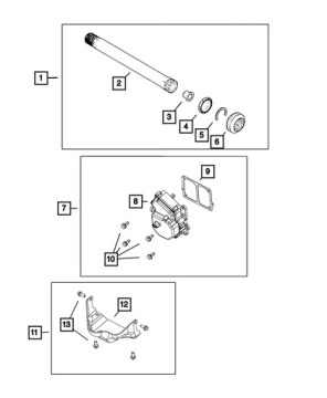 PÓŁOŚ ŚRODKOWA WRANGLER JL 2018 RUBICON GLADIATOR 68400416AA