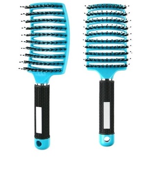 SZCZOTKA DO WŁOSÓW PROFILOWANA BŁĘKITNA