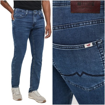 MUSTANG OREGON TAPERED MĘSKIE JEANSY DŻINS W32 L34