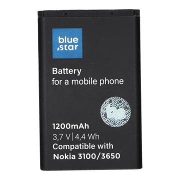 Bateria do Nokia 3100/3650/6230/3110 Classic 1200 mAh Li-Ion Blue Star PREM