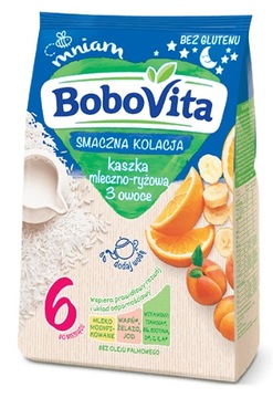 Kaszka BoboVita 3 Owoce mleczno - ryżowa 230 g
