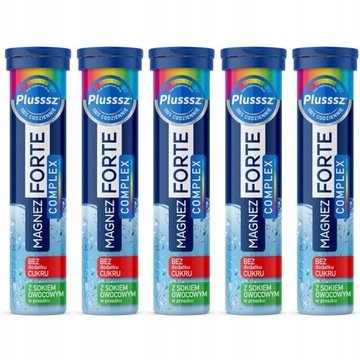 Suplement diety PLUSSSZ Magnez Forte pomarańcza grejpfrut 100 sztuk