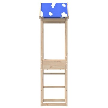 vidaXL Игровая площадка Tower 52,5x46,5x208 см Массив сосны