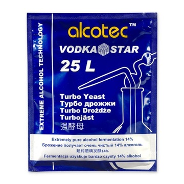 ALCOTEC - VODKA STAR DROŻDŻE GORZELNICZE TURBO 25L