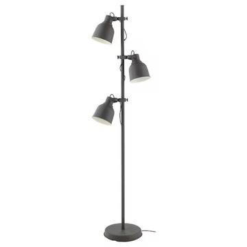 IKEA HEKTAR Lampa podłogowa 3reflektor ciemnoszary