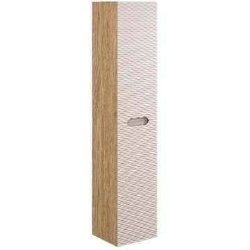 Wysoki RYFLOWANY słupek łazienkowy OCEAN BEIGE 80-02 DĄB OLEJOWANY / beżowy