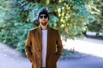 ШАПКА ЗИМНЯЯ МУЖСКАЯ, НОРВЕЖСКИЙ УЗОР С ПОМПОНОМ