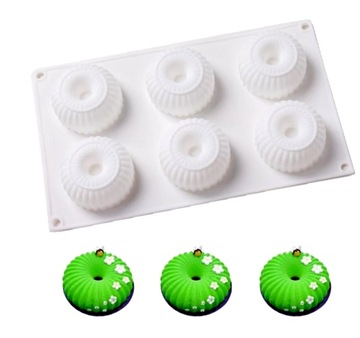 FORMA SILIKONOWA 6 DONUT OPONKI FOREMKA BABECZKI