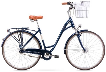 Romet Art Deco Lux granatowy + koszyk 2022