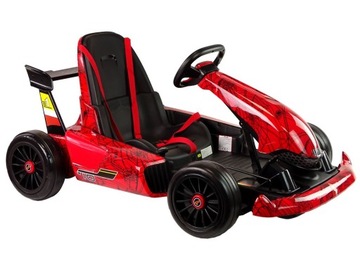 GOKART POJAZD NA AKUMULATOR XMX619 CZERWONY LAKIEROWANY SPIDER