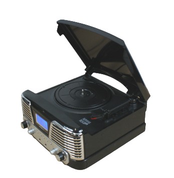 Проигрыватель BigBen TD016 с FM-радио AUX LCD часы