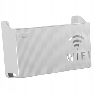 Router Półka Ścienna Prosty Kabel Nowy Szary