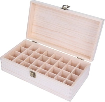 Деревянный контейнер для хранения эфирных масел, 32 сетки, дерево.