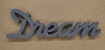 Комбинированная надпись Dream-dream 3D украшение 12х38см