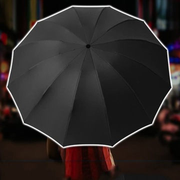 ВЕТРОЗАЩИТНЫЙ ЗОНТ СО СВЕТООТРАЖАЮЩИМИ СРЕДСТВАМИ ПО КРАЙУ