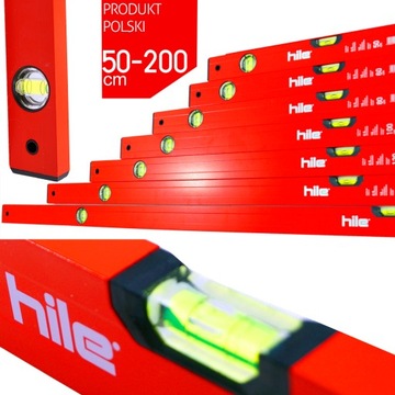 POZIOMICA POZIOMNICE 50-200cm ZESTAW 7szt PRO HILE