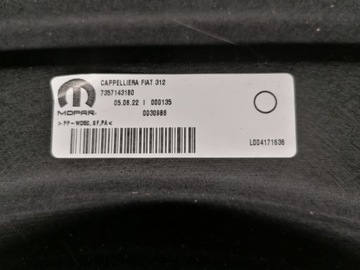 FIAT 500 FACELIFT POLIČKA ZADNÍ KUFRU ORIGINÁLNÍ 7357143180