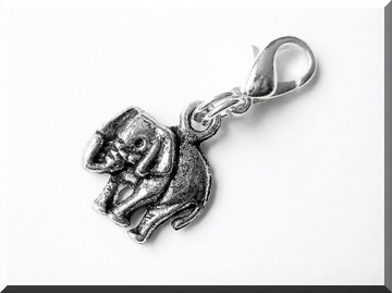 METALOWA ZAWIESZKA CHARMS SŁONIK SŁOŃ 016.