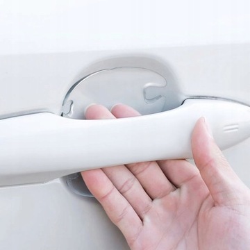 8X GRUBE NAKLEJKI FOLIA OCHRONNA POD KLAMKI NA KLAMKI ODBOJNIKI