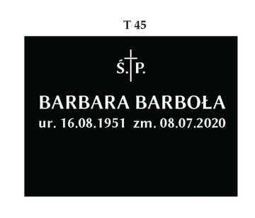 TABLICA PODUSZKA GRANITOWA IMPALA 30x40 gr.6-3 cm z napisem