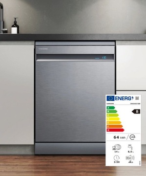 Посудомоечная машина Samsung DW60A8070BB FloorInfoLight + автоматическое открывание дверцы