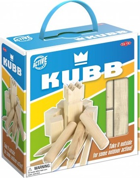 Tactic Drewniana Gra KUBB - w kartonowym pudełku