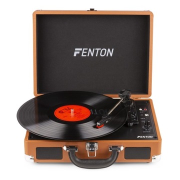 Gramofon w Walizce RP115F z USB AUX jasny brąz