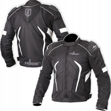 KURTKA MOTOCYKLOWA Z GARBEM HUSAR RAPID GP white