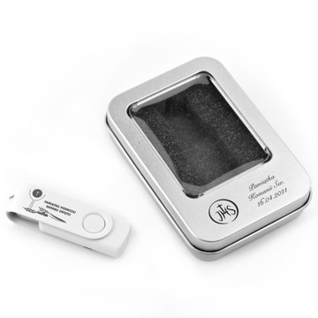 Pendrive Komunijny 64 GB USB 3.0 Metalowy BOX GRAWER pamiątka I KOMUNIA ŚW.