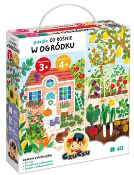 Puzzle Czuczu Co rośnie W ogródku 40 elementów dla dzieci: 3+, 4+