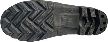 KALOSZE GUMOWCE Z METALEM BLACHĄ Z METALOWYM PODNOSKIEM BUDOWLANE MĘSKIE 40