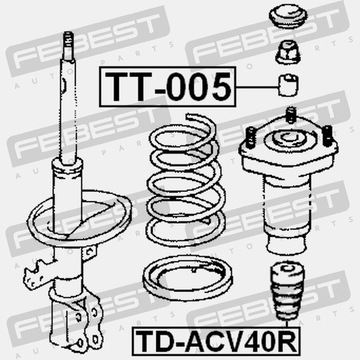 ЗАДНИЙ АМОРТИЗАТОР FEBEST TD-ACV40R