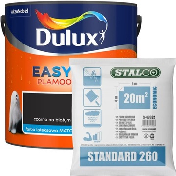 Dulux EasyCare Farba Czarno na Białym 2,5L +GRATIS