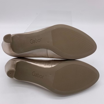 Buty damskie czółenka eleganckie GABOR rozmiar 35 1/2 perłowe 31.410.63