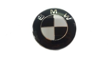 BMW E90 E91 E92 E93 Znaczek Emblemat na maskę 82mm Czarny