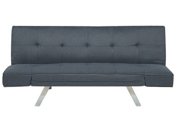 Sofa rozkładana funkcja spania granatowa