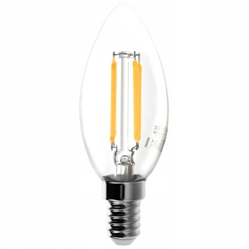 Żarówka E14 LED FILAMENT Edison OZDOBNA Świeczka 1120lm 10W CIEPŁA