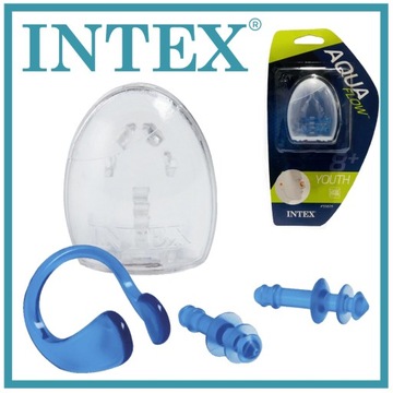 INTEX 55609 Zestaw Zatyczki Stopery do uszu i nosa + pudełko