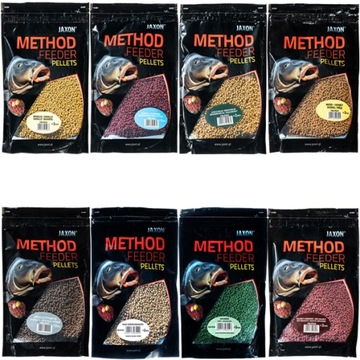 8x ZESTAW PELLET 2mm method feeder JAXON 8 x 500g
