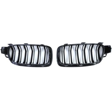 Radiatoriaus grotelės BMW F30 F31 M3, blizgi juoda EBP-55411/412HS – nuotrauka 7