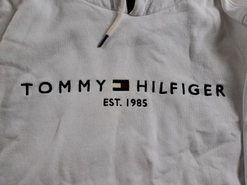 Tommy Hilfiger Bluza Męska kolor biały z kapturem | Rozmiar XXL