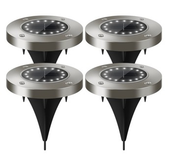 СОЛНЕЧНЫЕ САДОВЫЕ ЛАМПЫ, СВЕТЯЩИЙСЯ ДИСК x6