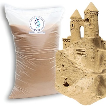 Czysty i Miękki Piasek do Piaskownicy dla Dzieci z Atestem PZH 20KG
