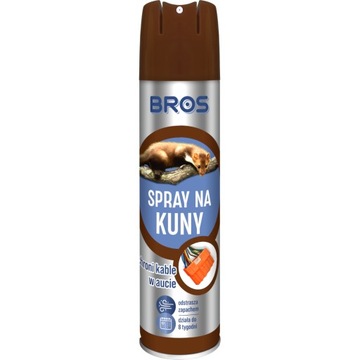 SPRAY Środek NA KUNY ODSTRASZACZ KUN Bros