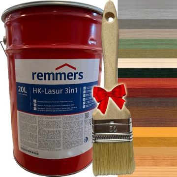 Remmers IMPREGNAT do elewacji HK LASUR LAZURA 3w1 MAT 20L KOLOR KOLORY