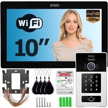 WIDEODOMOFON CYFROWY Wi-Fi 2-żyłowy 5TECH VIRGO 10
